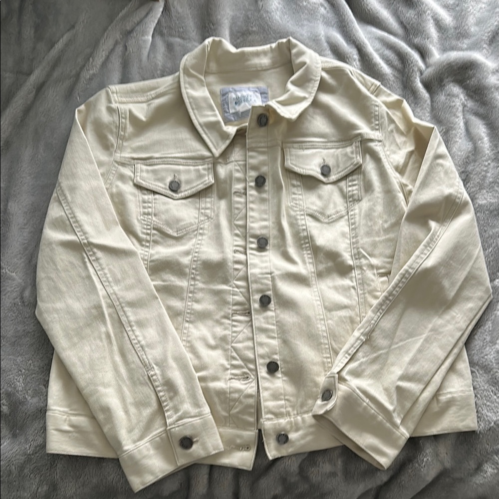 Market Spruce Cream Denim Jacket XL